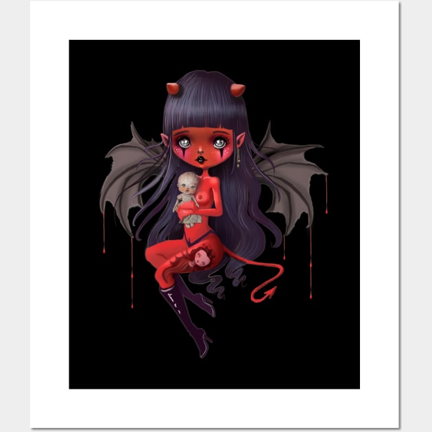 Little cute Devil Wall Art by mapetitepoupee